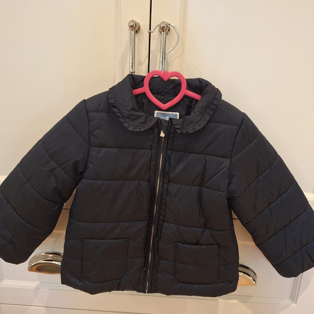 Jacadi Charcoal Quilted Puffer Coat for Kids